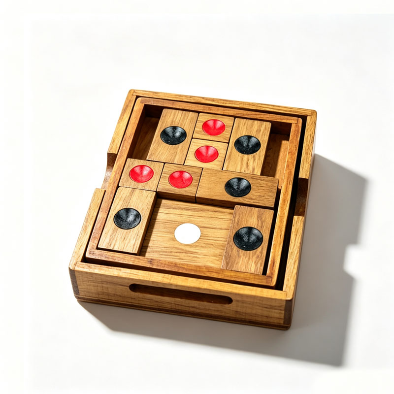 Woodworking Kids Toys - Klasyczna układanka HuaRongDao, drewniane łamigłówki z