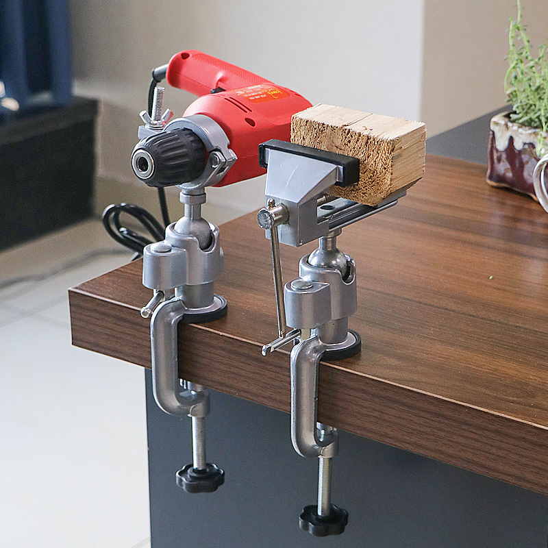 Woodworking Vise For Workbench - Uniwersalny imadło stołowe z aluminium obracane