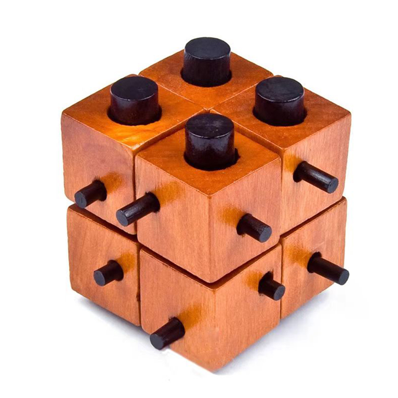 Woodworking Kids Toys - Drewniane łamigłówki logiczne – gra z