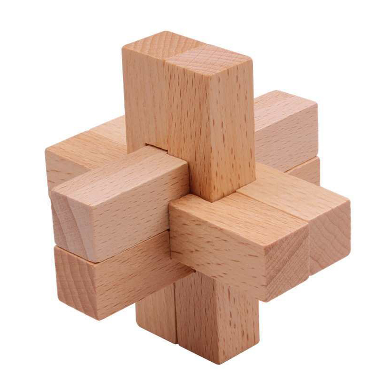 Woodworking Kids Toys - Drewniane łamigłówki Luban dla dorosłych i