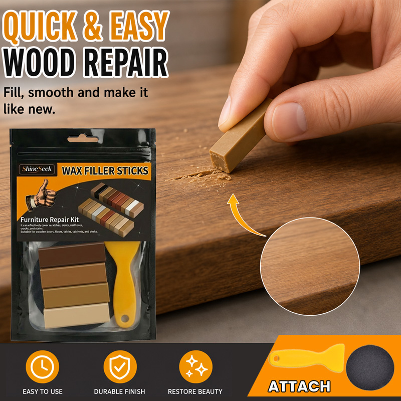 Cabinet Scraper Set - 4 sztuki superwytrzymałych bloków wosku do