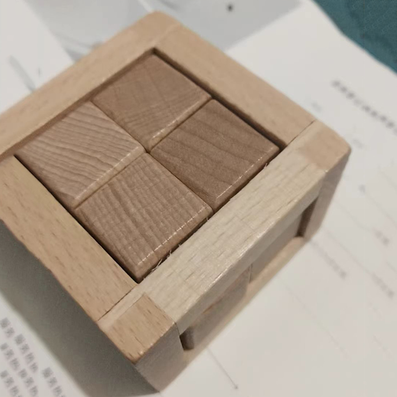 Woodworking Kids Toys - Edukacyjne zabawki rozwiązywania zagadek, układanka kostka,