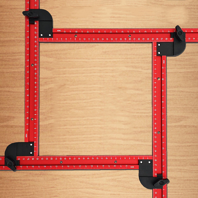 Woodworking Pdf - 59cm regulowana kwadratowa prowadnica szablonu routera,