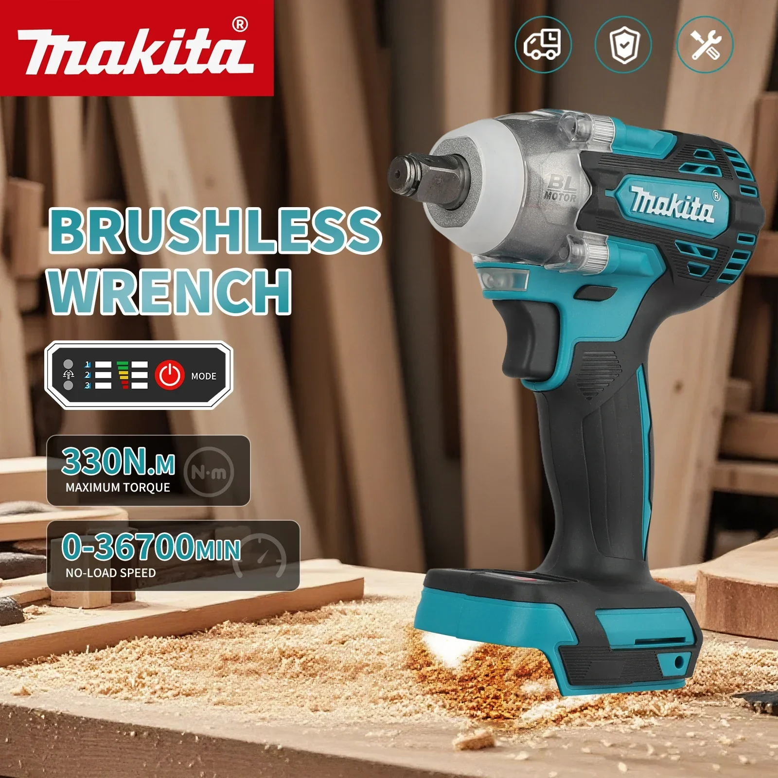 Makita Drill Dtw300 - Do klucza udarowego Makita DTW300 o