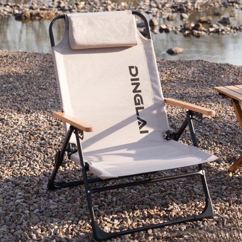 Woodworking Outdoor Furniture - Składane krzesło turystyczne przenośne z regulacją