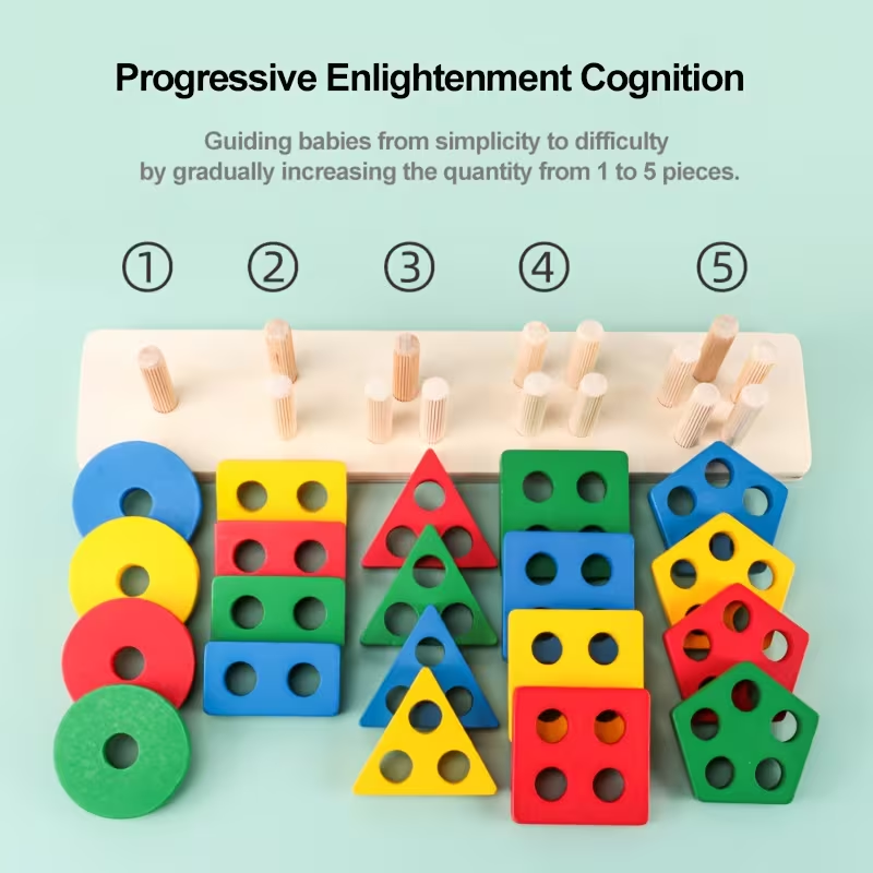 Drewniane gry Montessori zabaw – Woodworking Kids Toys recenzja i cena