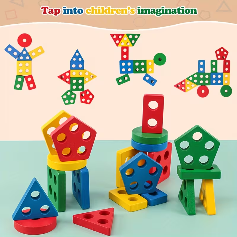 Drewniane gry Montessori zabaw – Woodworking Kids Toys recenzja i cena