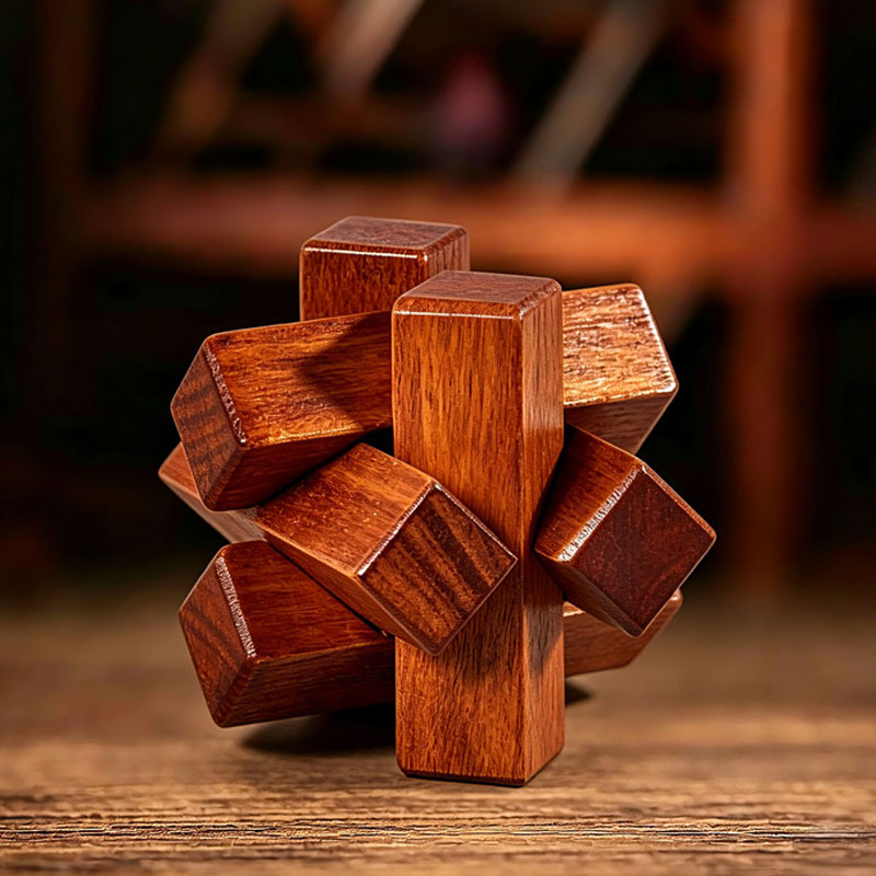 Drewniana układanka z węzłami, – Woodworking Kids Toys recenzja i cena