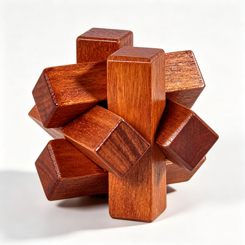 Drewniana układanka z węzłami, – Woodworking Kids Toys recenzja i cena
