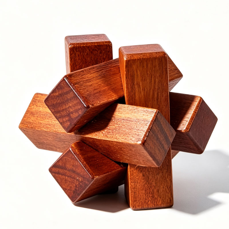 Drewniana układanka z węzłami, – Woodworking Kids Toys recenzja i cena