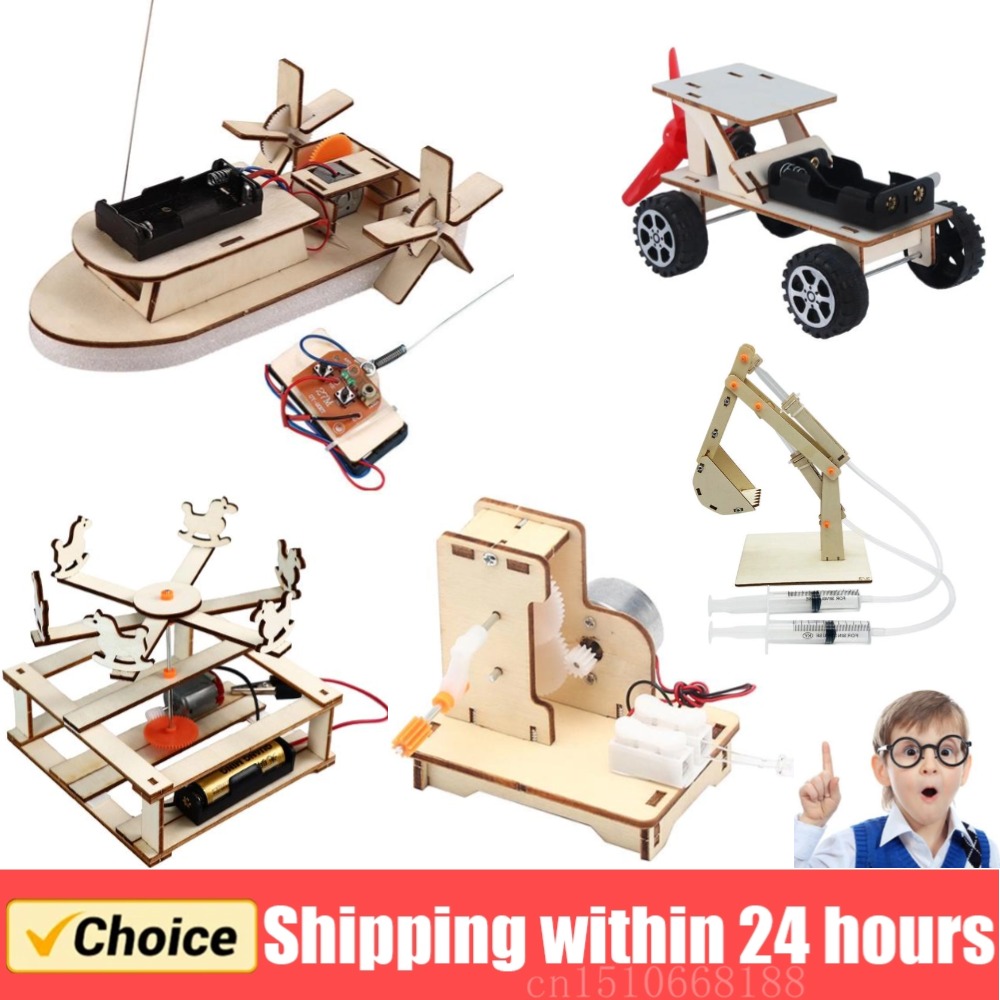 DIY Model łodzi Zabawki naukow – Woodworking Kids Toys recenzja i cena