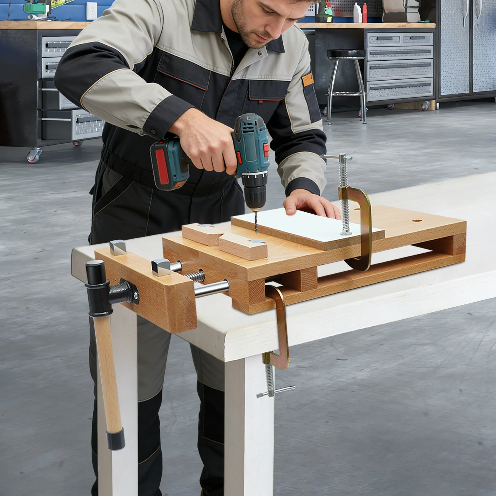 Stół warsztatowy, wytrzymały s – Woodworking Vise For Workbench recenzja i cena