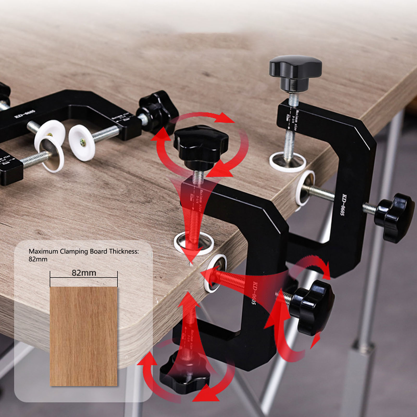 Trójstronny zacisk G ze stopu  – Woodworking Edge recenzja i cena